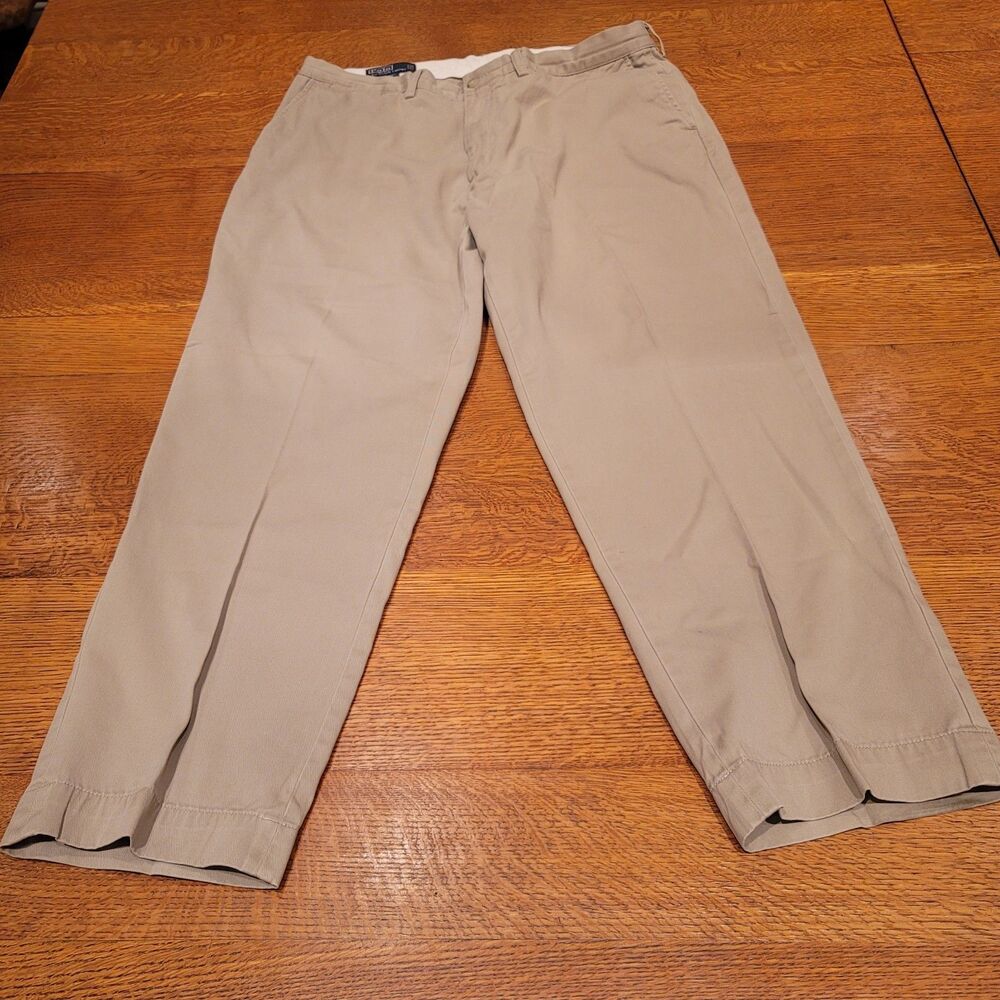Polo Ralph Lauren Mens Prospect Pant Khaki 100% Cotton Chino Trousers 38x29